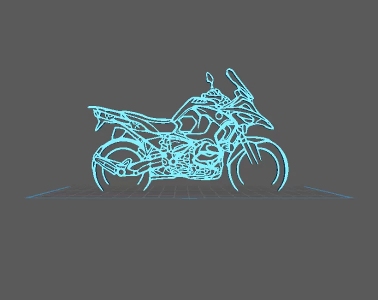 BMW - R 1250 GS Wall Art - Model preview 1