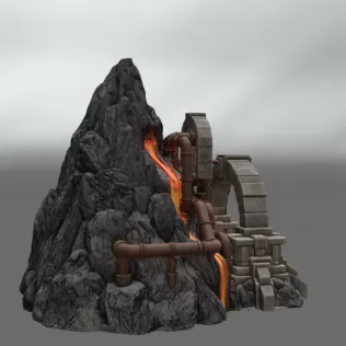 Dwarven Lava Forge STL File for 3D Print - Model thumbnail 9