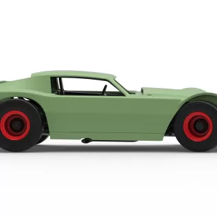 Vintage Dirt late model Race car Version 3 while turning 1:25 - Model thumbnail 22