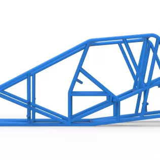 Frame of Silver Crown Car Scale 1:25 - Model thumbnail 6