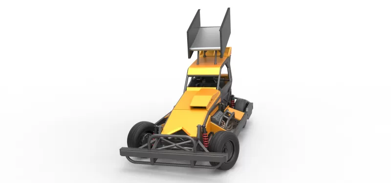 New Zealand Superstock car while turning Version 4 Scale 1:25 - Model preview 5