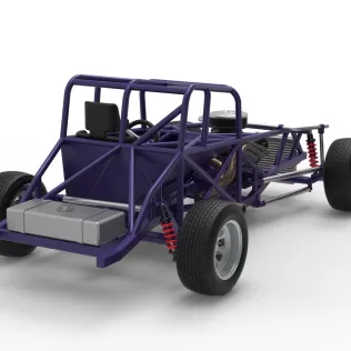 Canadian vintage modified stock car Base Scale 1:25 - Model thumbnail 18