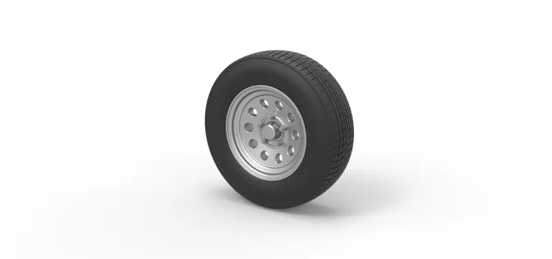 Car wheel 11 Scale 1:25 - Model preview 7
