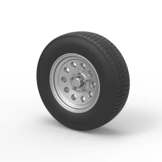 Car wheel 11 Scale 1:25 - Model thumbnail 7