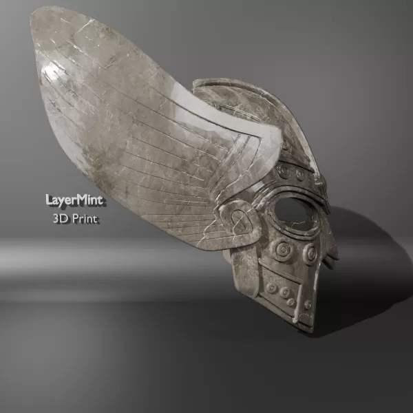Viking Warrior Helmet Mask - Model preview 3