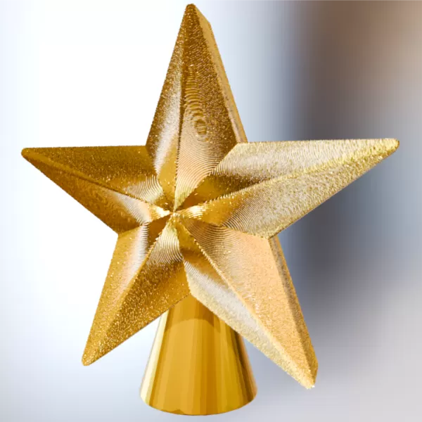 Textured Christmas Stars Kit – 3D STL Files + Blender (Editable - Model preview 1