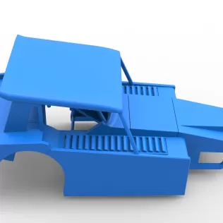 Shell of Vintage Dirt Modified stock car Version 6 Scale 1:25 - Model thumbnail 14