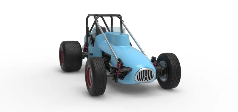 Dirt Silver Crown Champ car Scale 1:25 - Model preview 26