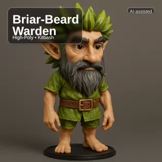 Forest Folk Collection – 10 High-Poly Kitbash Characters - Model thumbnail 20