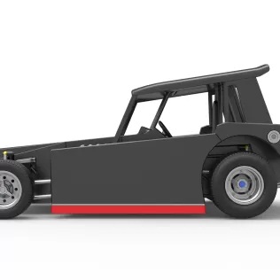 Vintage Dirt Modified stock car Version 6 Scale 1:25 - Model thumbnail 9