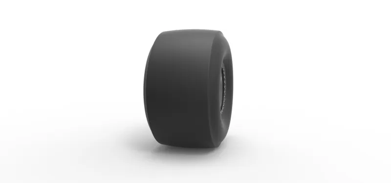 Rear wheel of Top fuel dragster Scale 1:25 - Model preview 3