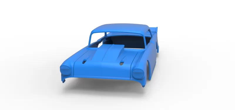 Shell of Vintage Dirt Modified stock car Version 9 Scale 1:25 - Model preview 4