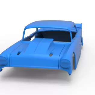 Shell of Vintage Dirt Modified stock car Version 9 Scale 1:25 - Model thumbnail 4