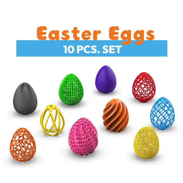 Easter Eggs 10 pcs. Set, Easter Egg Gift, 3D Printing for - Model preview 2