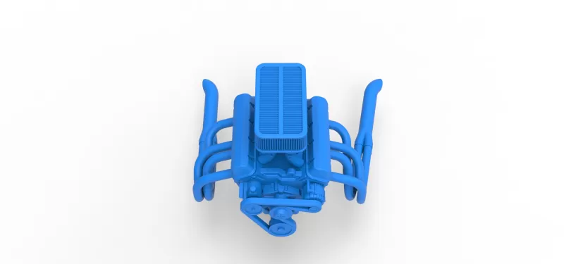 Engine of Silver Crown Car Scale 1:25 - Model preview 6