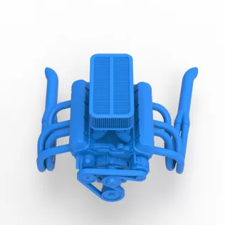 Engine of Silver Crown Car Scale 1:25 - Model thumbnail 6