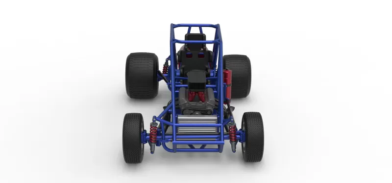 Dirt Silver Crown Car Base Scale 1:25 - Model preview 8