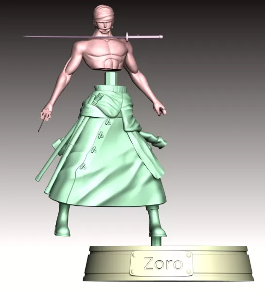 Zoro One Piece Fan Art - Model preview 10