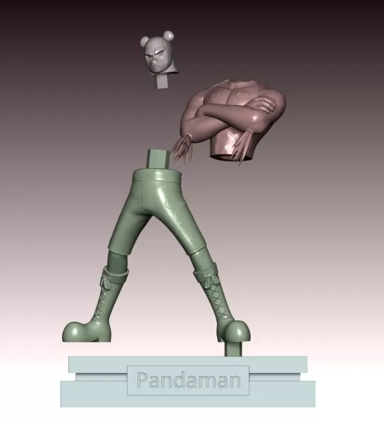 Pandaman - One Piece - Model preview 10