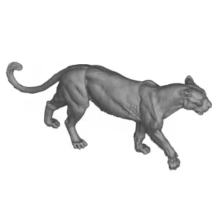 3D Printable Wild Animal Leopard - Model thumbnail 5