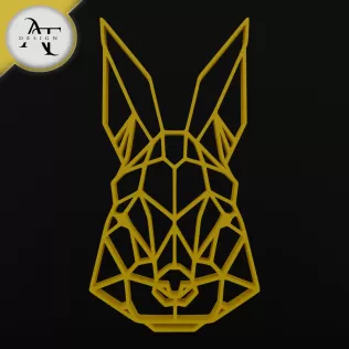 Kangaroo - Geometric - 2D Wall Art Decor