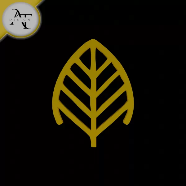 Simple Leaf Symbol - 2D Art - Model preview 1