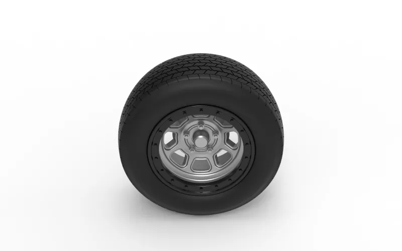 Wheel of Dirt Modified stock car V4 Scale 1:25 - Model preview 6