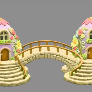 Eggbridge – Fantasy Easter Egg Bridge | 3D Printable - Model thumbnail 3