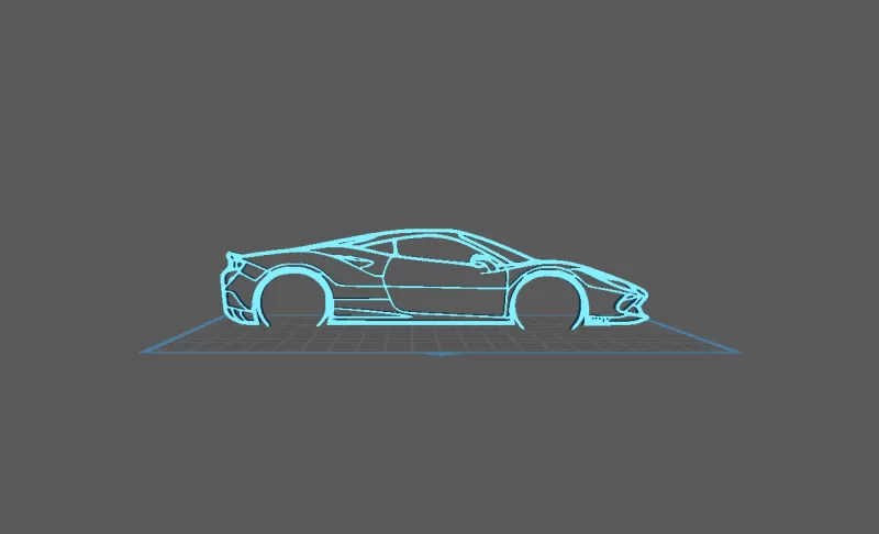 Ferrari - F8 Tributo Wall Art - Model preview 2