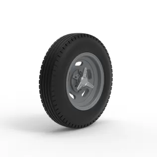 Front wheel of Vintage Champ car Version 1 Scale 1:25 - Model thumbnail 2