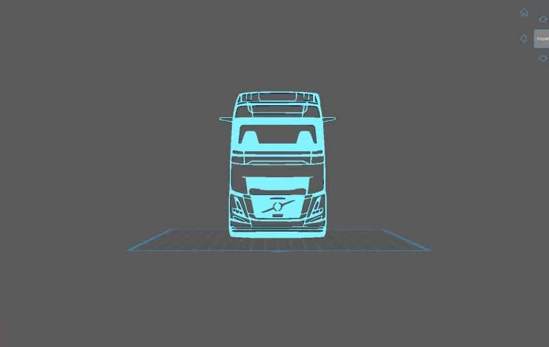 Truck - Volvo FH16 Aero Wall Art - Model preview 1