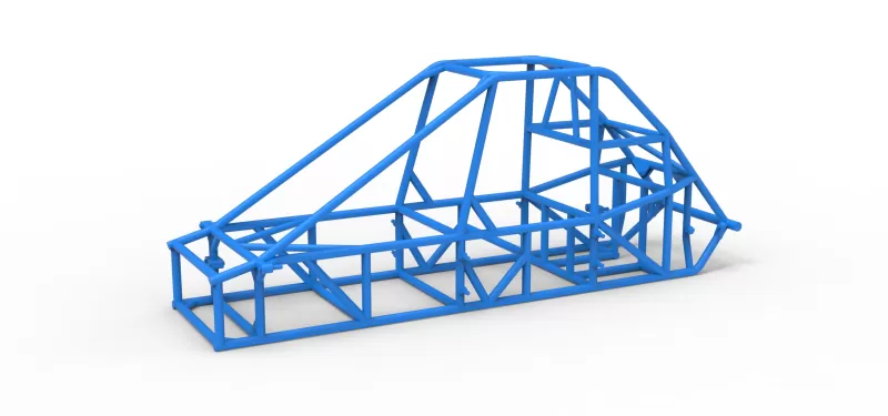Frame of Experimental Pavement Silver Crown Car V3 Scale 1:25 - Model preview 1