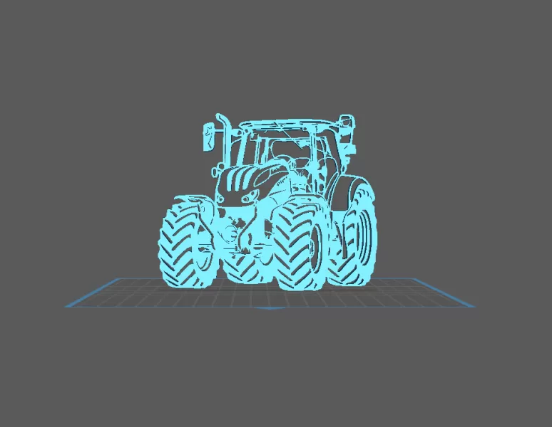 Tractor - Styr Wall Art - Model preview 2