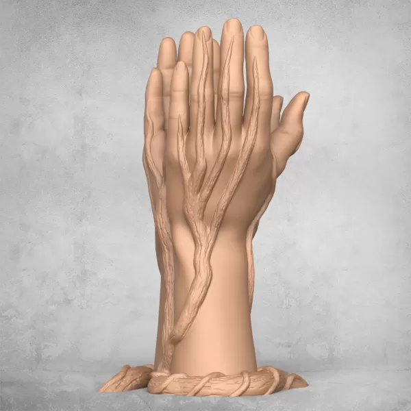Beautiful Vase Hands - Model preview 4