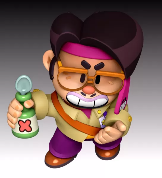 Jae-yong - Brawl Stars - Model preview 6