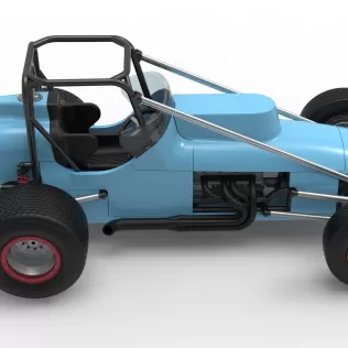 Dirt Silver Crown Champ car Scale 1:25 - Model thumbnail 23