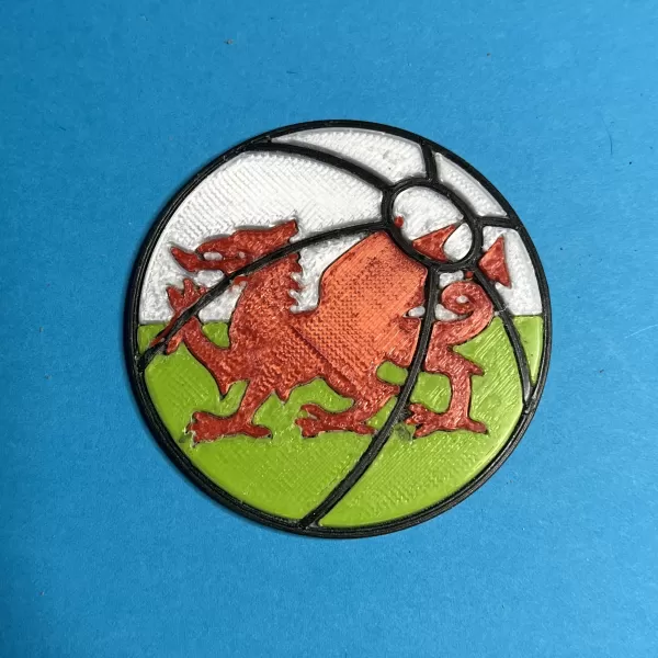 Beachball of Liberty Badge for Wales - Model preview 3