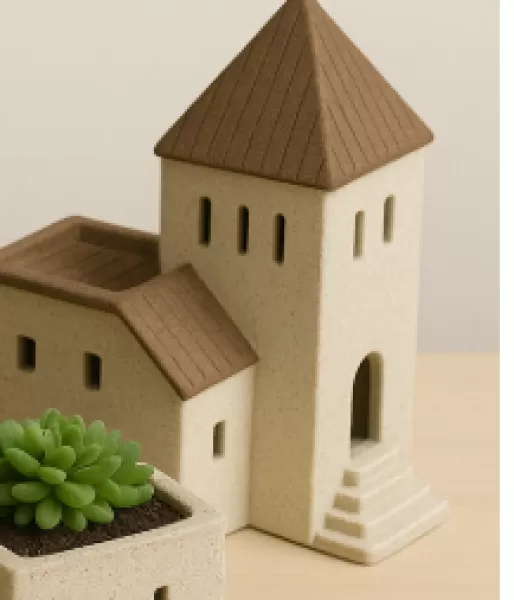 Mini Tower Plant Pot - Model preview 2