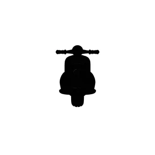 Retro Vespa Scooter Toy Bike Miniature Decorative Model - Model thumbnail 2