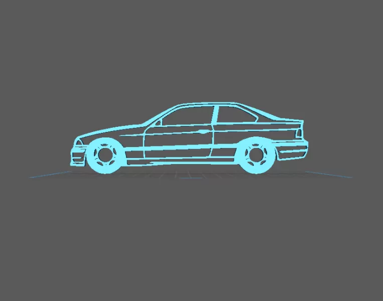 BMW - M3 Wall Art - Model preview 2