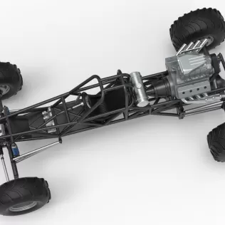 Vintage Mud dragster Base Scale 1:25 - Model thumbnail 4