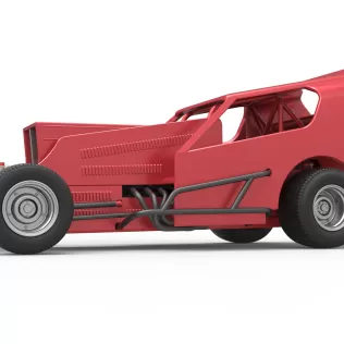 Vintage Dirt Modified stock car Version 4 Scale 1:25 - Model thumbnail 2