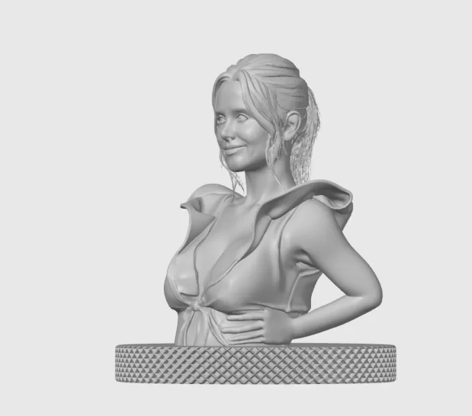 Kristen Bell 3D Bust Print - Model preview 4