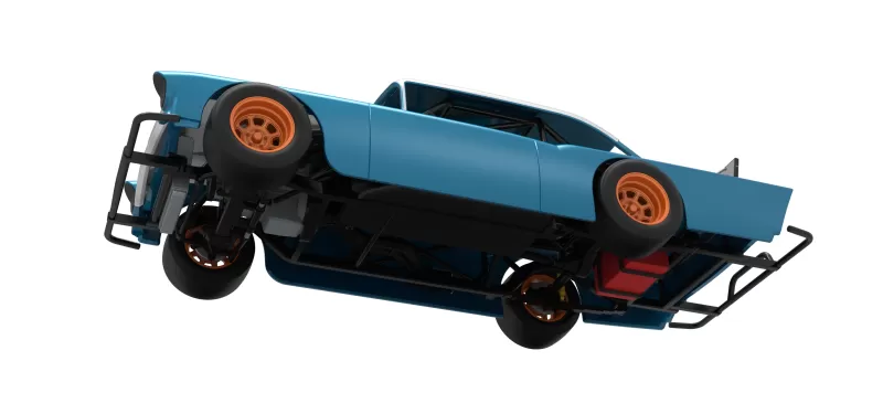 Vintage Asphalt Modified stock car V11 Scale 1:25 - Model preview 3