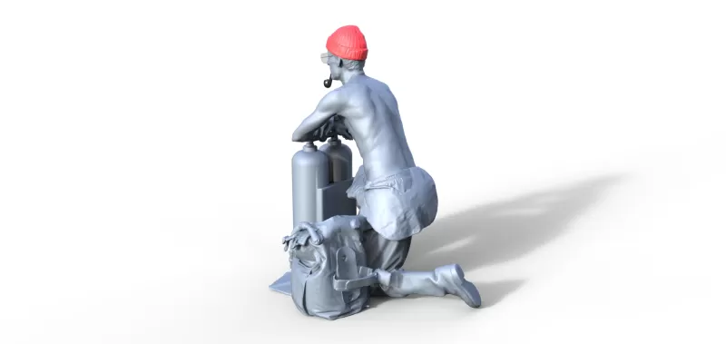 Figure for ship model calypso - Model preview 2