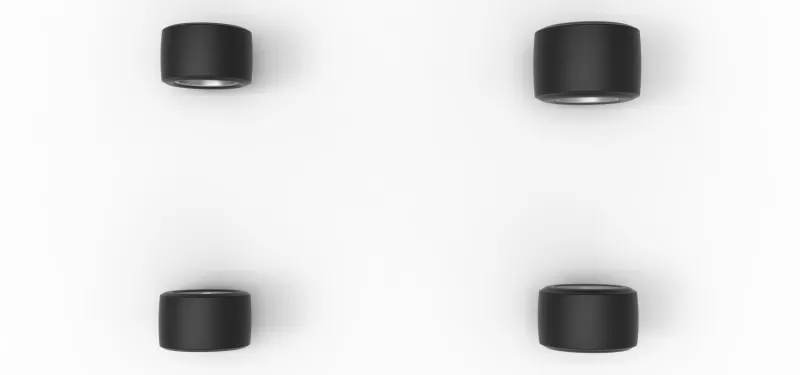 Wheel set of Asphalt Supermodified stock car V3 Scale 1:25 - Model preview 6