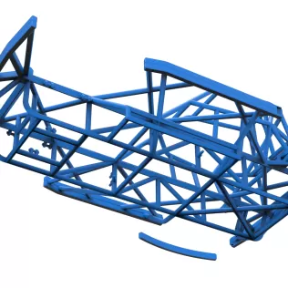 Frame of BriSCA Formula 2 Stock Car Scale 1:25