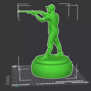 Clay Shooting 3D Character – Premium Printable STL + Blender Fil - Model thumbnail 14