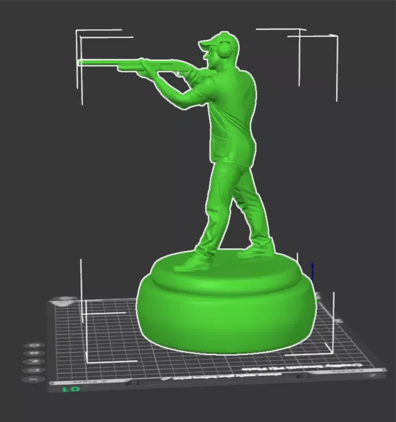 Clay Shooting 3D Character – Premium Printable STL + Blender Fil - Model preview 14