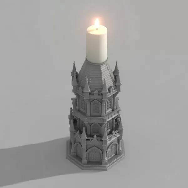 Gothic Candle Tower – Bastion - Model preview 1